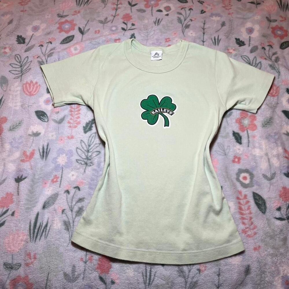 Vintage Baileys Irish Cream Baby Tee Shirt Kid M Alternative Apparel 90s Y2K